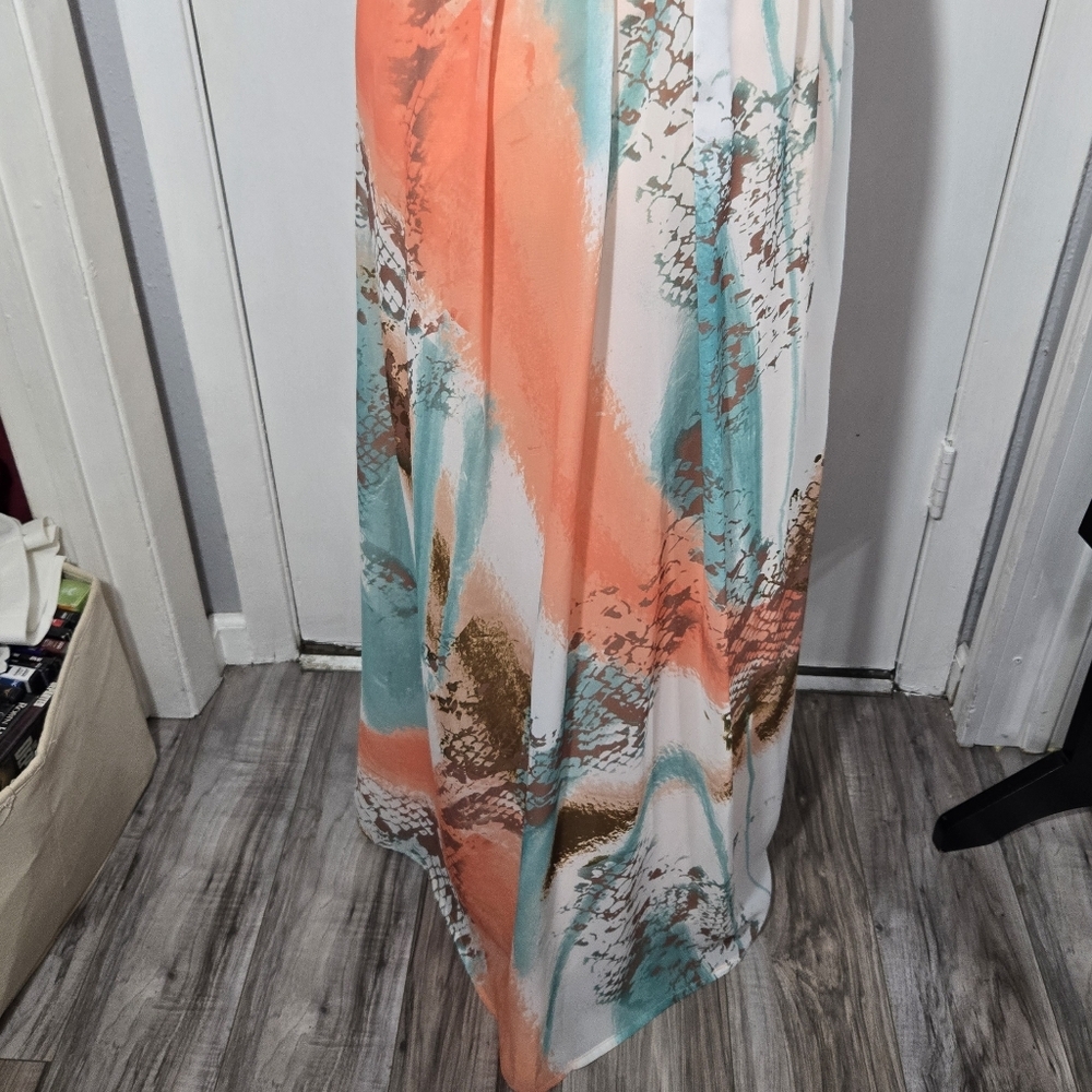 Boston Proper Women's Maxi Dress Emroidered And Studded Detail Sz 0 - Picture 7 of 10